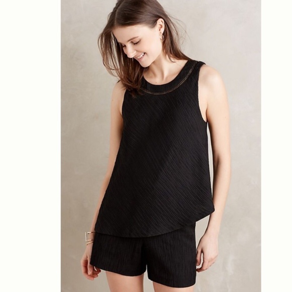 Anthropologie Elevenses sleeveless romper size s